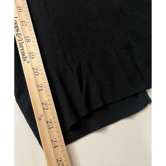 Rag & Bone Sheer Long Sleeve Top in Black - Size Medium - Picture 7 of 7